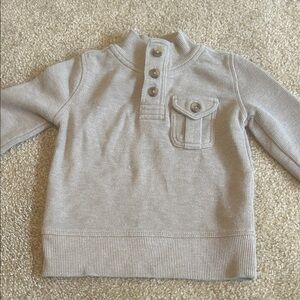 GAP Kids Light Gray Button-Up Sweater